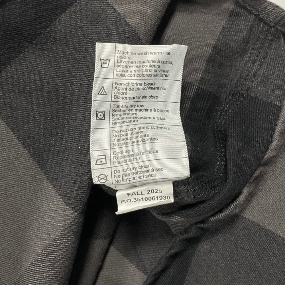 Carhartt Mens 2XL Loose Fit Heavyweight Flannel Long Sleeve Plaid Shirt Gravel - Picture 15 of 15
